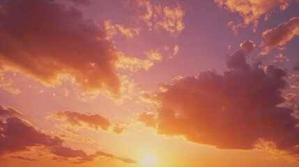 Fototapeta premium Fiery Sunset Sky