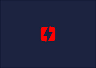 electric square logo icon design vector design template inspiration