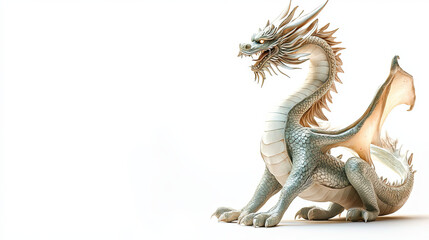 Obraz premium dragon on white background