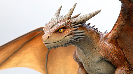 dragon on white background