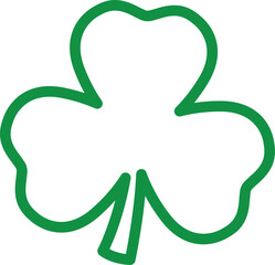 Three-leaf Clover Outline