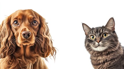 charming portrait featuring a Russian Spaniel with its lush