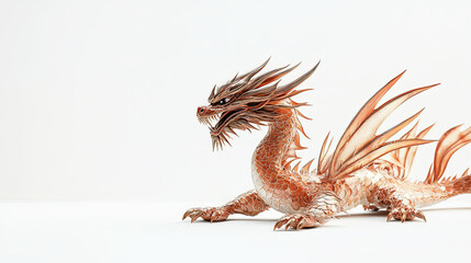 dragon on white background