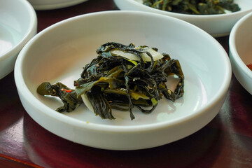 Korean food, side dishes with rice at meals