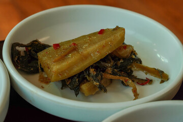 Korean food, side dishes with rice at meals