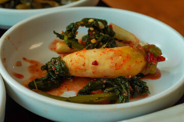 Korean food, side dishes with rice at meals