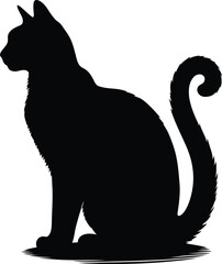 silhouette of a cat