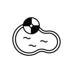 Swimming Pool vector icon stock illustration