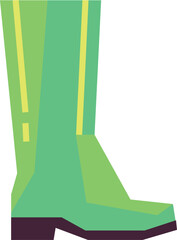 Rubber boot icon. Rain protection footwear symbol
