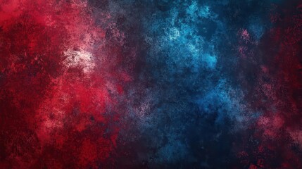 Obraz premium an abstract background displaying a gradient of striking reds and blues, infused with a grainy texture to add depth and intrigue, perfect for modern digital art