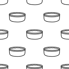 Water dipper cartoon doodle seamless pattern, Vector.