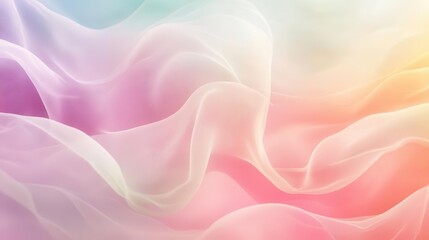 Obraz premium artistic background featuring abstract gradient of pastel colors, soft flowing waves blending creatively, creating an artistic canvas perfect for designs, wallpapers, and visual projects