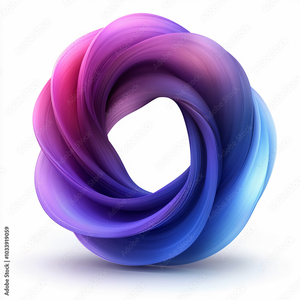 Poster abstract wavy lines in the shape of a circle, modern design and technology. generative ai.