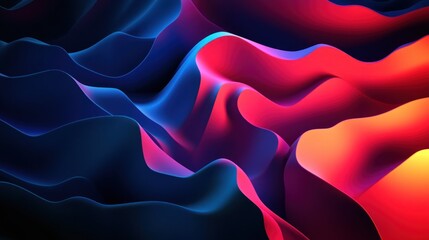 Obraz premium Abstract Waves of Color