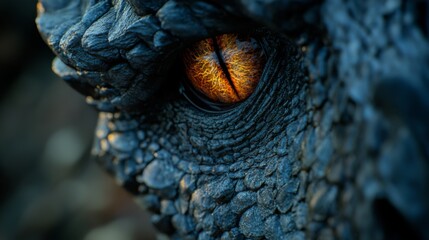 Obraz premium Dragon Eye Close-Up