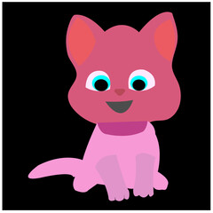 High-quality vector illustration of a playful cat with expressive eyes and sleek fur. Perfect for logos, stickers, apparel, or digital designs. Easily scalable without losing detail, great for any pro