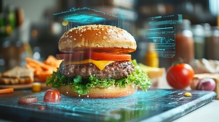 Digital Menu for Your Food with Augmented Reality Elements