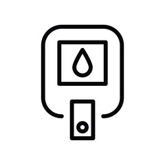 This is Blood Test Diabetes Icon Design