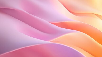 Abstract Pink and Orange Waves