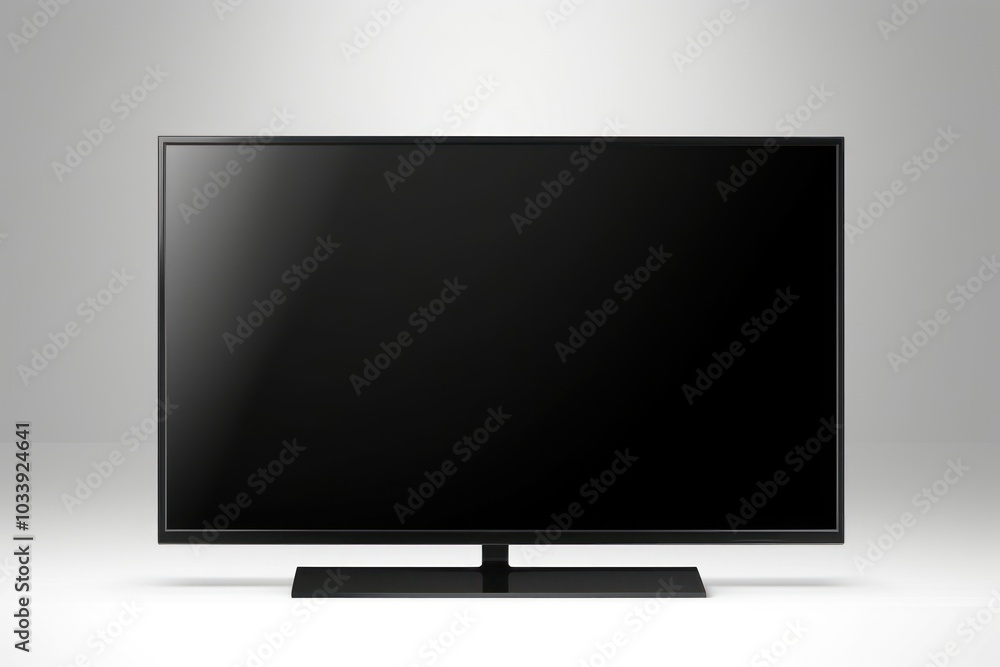 Sticker LED TV screen television black.