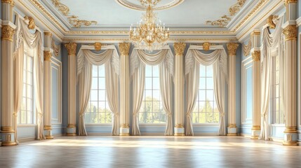 Fototapeta premium Opulent Ballroom Interior