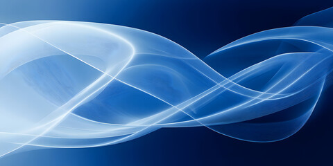 Naklejka premium Soft abstract blue wave background modern illustration design