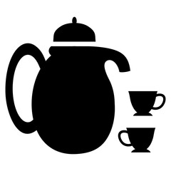 coffee cup set background illustration