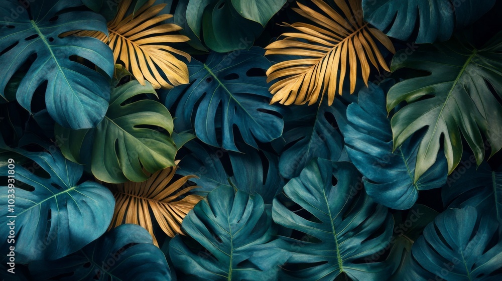 Poster Vibrant Tropical Foliage