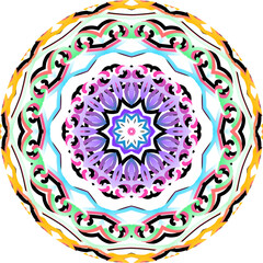 Beautiful colourful caleidoscope gradient flower petals art for commercial textile or background wallpaper 