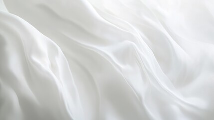 Obraz premium Soft White Silk Fabric Texture