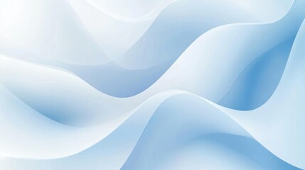 Abstract Blue Waves Background
