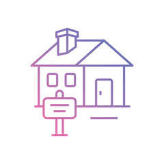 For Sale Sign vector icon stock illustration