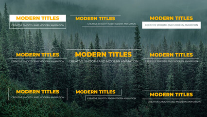 Creative Simple Title Animations