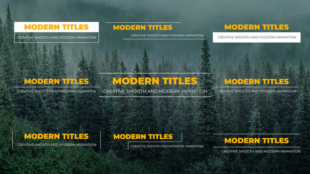 Creative Simple Title Animations