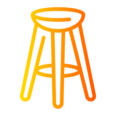 stool gradient icon