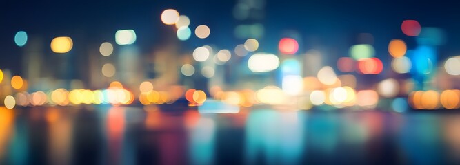 8. A dynamic cityscape blurred in the background, keeping the focus on the empty product space