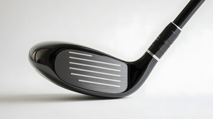 Face of Fairway Wood Golf Club on White Background. 