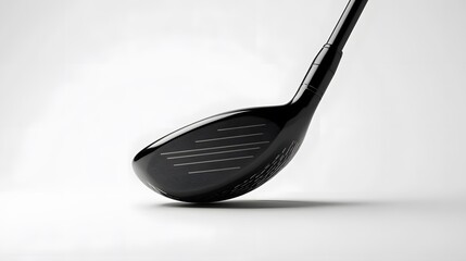 Face of Fairway Wood Golf Club on White Background. 