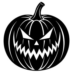 halloween pumpkin isolated on white background