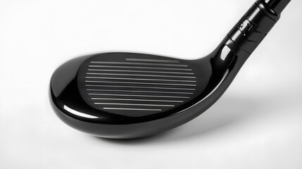 Face of Fairway Wood Golf Club on White Background. 