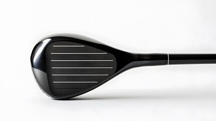 Face of Fairway Wood Golf Club on White Background. 