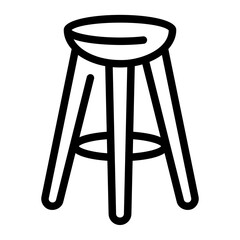 stool line icon