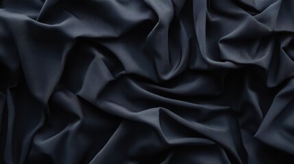 Obraz premium Dark Textured Fabric with Elegant Drapery