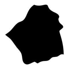 Dubai map silhouette. Vector image