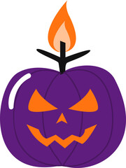 Halloween Decoration Background with Spooky Elements and Autumn Vibes