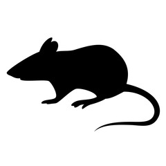 Mouse animal silhouette. Vector image