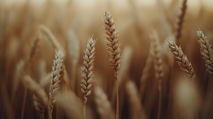 Fototapeta premium Beautiful Wheat Field, Generative AI