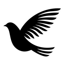 Obraz premium Pigeon Bird silhouette. Vector Image