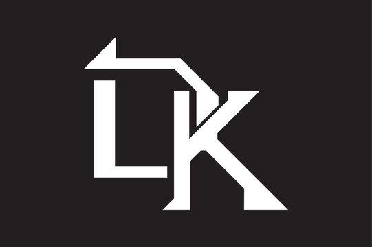 recommend clip art: dk or kd and d or k lowercase Letter Initial Logo Design, Vector Template