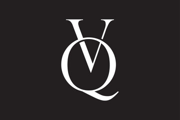 Initial letter QV logo design with modern business typography vector template. Creative isolated QV letter logo design